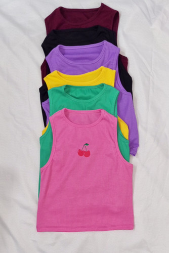 کراپ تاپ کبریتی طرح گیلاس قد۵۵