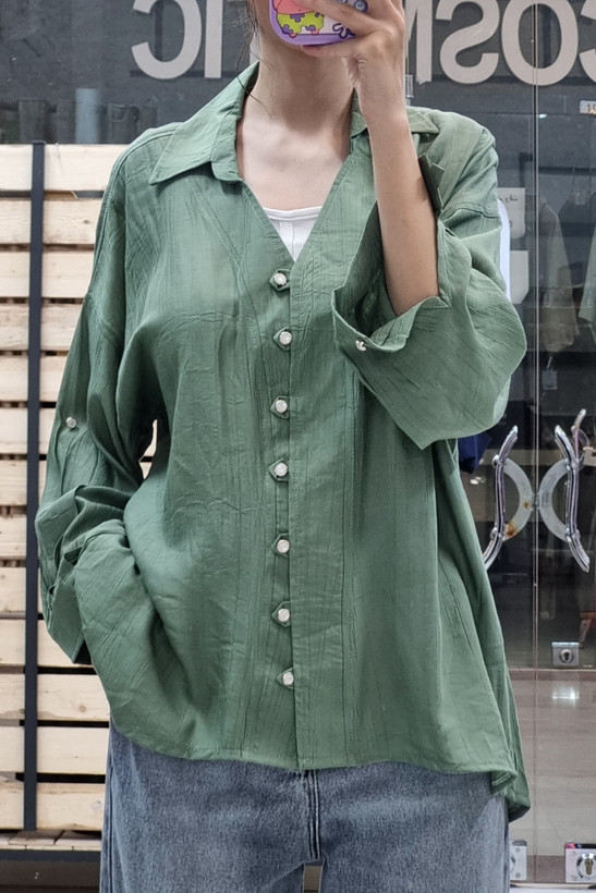 شومیز زارا فری سایز سبز