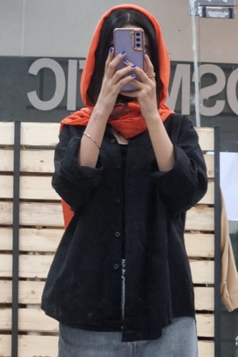 شومیز لینن قد۷۰ مشکی شومیز لنین