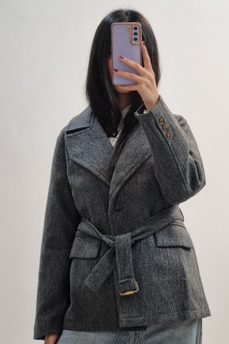 کت فوتر زغالی کوتاه