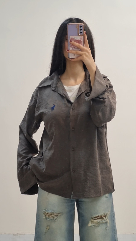 شومیز خاکستری