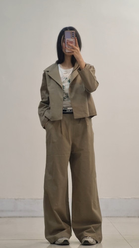 ست کت شلوار نخودی