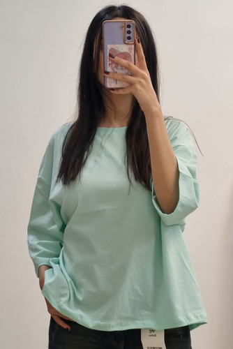 تیشرت باکسی نخ پنبه فری سایز